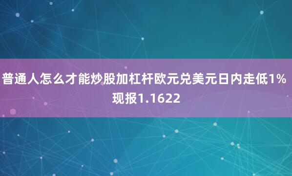 普通人怎么才能炒股加杠杆欧元兑美元日内走低1% 现报1.1622